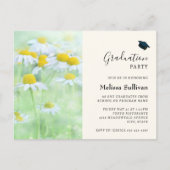 madeliefjes in een veld Afstuderen uitnodiging (Voorkant)