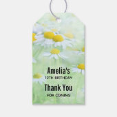  madeliefjes in een veld Verjaardag Dank u Cadeaulabel (Voorkant)