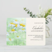 madeliefjes in een veld Verjaardag Kaart (Staand voorkant)