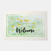  madeliefjes in een veld Welkom Deurmat (Voorkant)