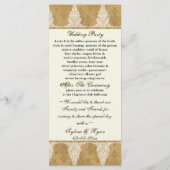 Madeliefjes in Mason Jar, Burlap Wedding Program Programmakaart (Achterkant)