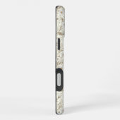 Madeliefjes in wit en bruin op gebroken wit iPhone hoesje (Rechterkant)