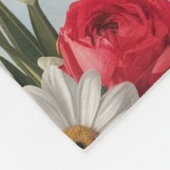 madeliefjes, lelies en tulpen fleece deken (Hoek)