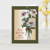 Madeliefjes & Lieveheersbeestjes: Gelukkig Kaart (Gele Bloem)