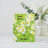 Madeliefjes Madelief Kunst Tuin Bruiloft Bruidsfee Kaart (Staand voorkant)