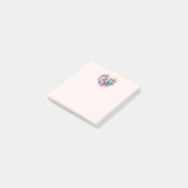 Madeliefjes met een mooie vlinder post-it® notes (Schuin)