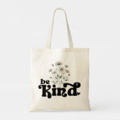  madeliefjes met quote - Be Kind Tote Bag (Achterkant)