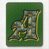 Madeliefjes Monogram Initiaal A Muismat (Voorkant)