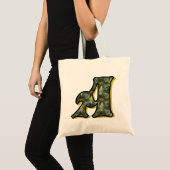 Madeliefjes Monogram Initiaal A Tote Bag (Voorkant (product))