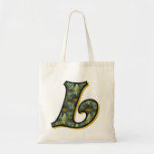 Madeliefjes Monogram Initiaal L Tote Bag (Voorkant)