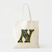 Madeliefjes Monogram Initiaal N Tote Bag (Voorkant)