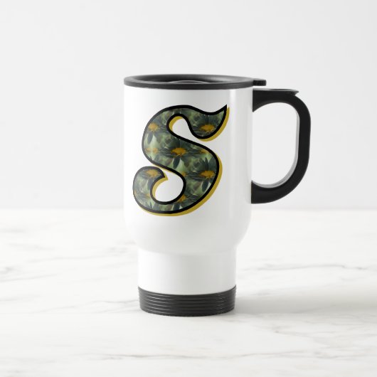 Madeliefjes Monogram Initiaal S Reisbeker (Rechts)