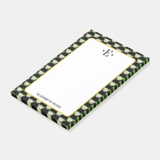 Madeliefjes Monogram Post-it® Notes (Schuin)
