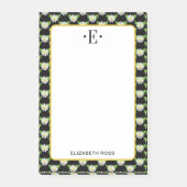 Madeliefjes Monogram Post-it® Notes (Voorkant)
