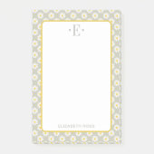 Madeliefjes Monogram Post-it® Notes (Voorkant)