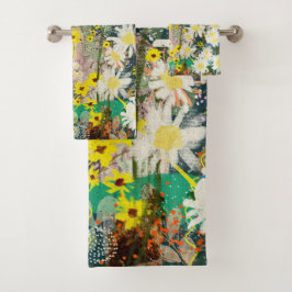  madeliefjes - Natuur geïnspireerde bloemenkunst - Bad Handdoek