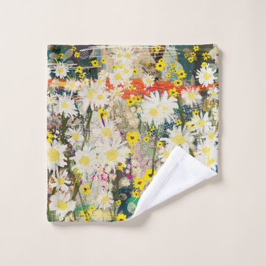  madeliefjes - Natuur geïnspireerde bloemenkunst - Bad Handdoek (Wasdoekje)