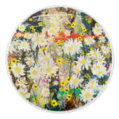  madeliefjes - Natuur geïnspireerde bloemenkunst - Keramische Knop (Voorkant)