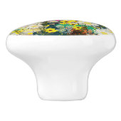  madeliefjes - Natuur geïnspireerde bloemenkunst - Keramische Knop (Zijkant)