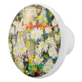  madeliefjes - Natuur geïnspireerde bloemenkunst - Keramische Knop (Rechts)