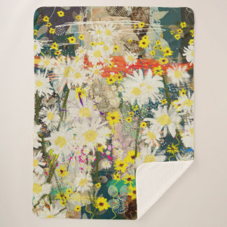 madeliefjes - Natuur geïnspireerde bloemenkunst - Sherpa Deken