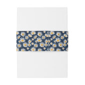 Madeliefjes op Blauwe Denim Verjaardag Uitnodigingen Wikkel (Achterkant Voorbeeld)