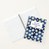 Madeliefjes op Denim Patroon Notitieboek (Binnen)