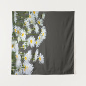 Madeliefjes op Grijs Wandkleed (Voorkant (horizontaal))