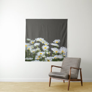 Madeliefjes op Grijs Wandkleed