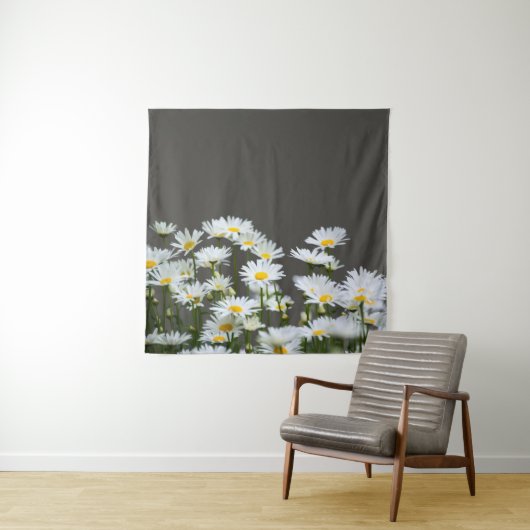 Madeliefjes op Grijs Wandkleed (In situ)