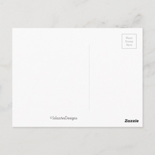 Madeliefjes op lichtblauwe Gefeliciteerd met je ve Briefkaart (Achterkant)