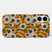 Madeliefjes op oranje Case-Mate iPhone case (Achterkant (horizontaal))