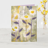 Madeliefjes op Parade Kaart (Gele Bloem)