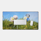 Madeliefjes plukkende fubby's.     bureaumat (Keyboard & Muis)