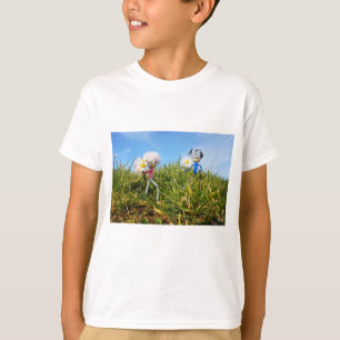 Madeliefjes plukkende fubby's. t-shirt