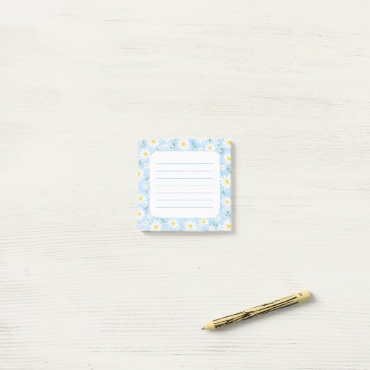 Madeliefjes Post-it® Notes (Op bureau)