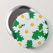 Madeliefjes Ronde Button 4,0 Cm (Voorkant /achterkant)