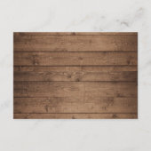 madeliefjes rustieke houten bruiloft informatie informatiekaartje (Achterkant)