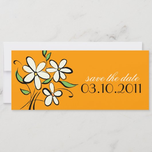 Madeliefjes Save the Date Aankondiging (Voorkant)