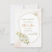 Madeliefjes Save the Date Kaart (Voorkant)