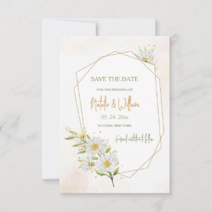 Madeliefjes Save the Date Kaart