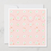 Madeliefjes Save the Date sjabloon met rand Kaart (Voorkant)