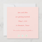 Madeliefjes Save the Date-sjabloon zonder rand Kaart (Achterkant)