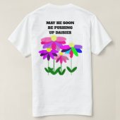 Madeliefjes T-Shirt omhoog duwen (Design achterkant)