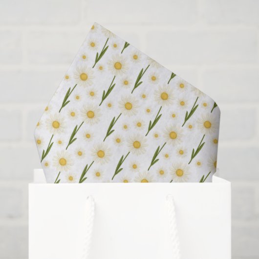 Madeliefjes Tissuepapier (Cadeauzakje)