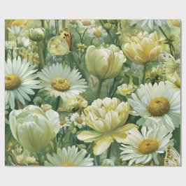 Madeliefjes, Tulpen & Vlinders Cadeaupapier