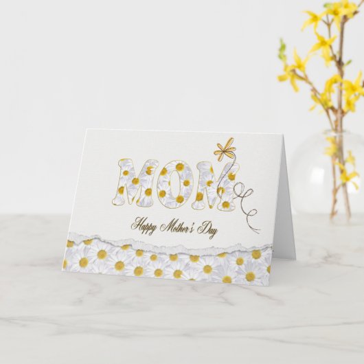 Madeliefjes voor Mamma Kaart (Gele Bloem)