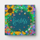  madeliefjes vrolijke Motivatie onbevreesd Fotoplaat (Voorkant)