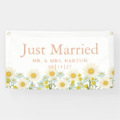  madeliefjes zijn net getrouwd met autospandoek spandoek (Horizontaal)