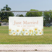  madeliefjes zijn net getrouwd met autospandoek spandoek (Insitu)